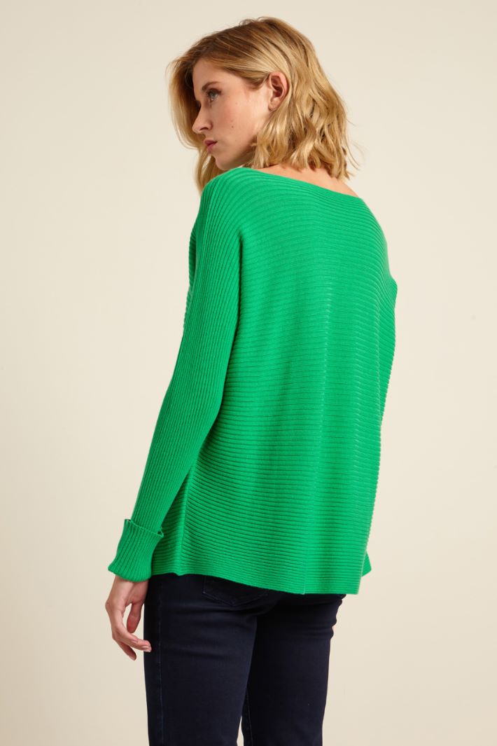 Maglia a coste orizzontali Fashion Market Maglia a coste orizzontali Fashion Market