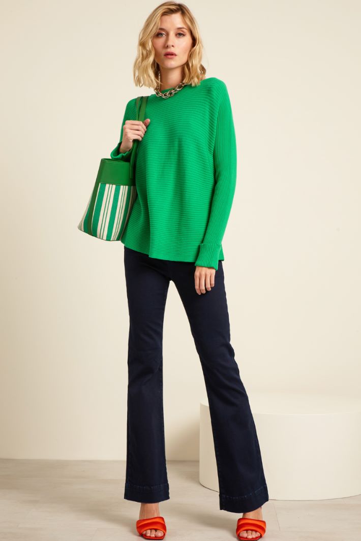 Maglia a coste orizzontali Fashion Market Maglia a coste orizzontali Fashion Market