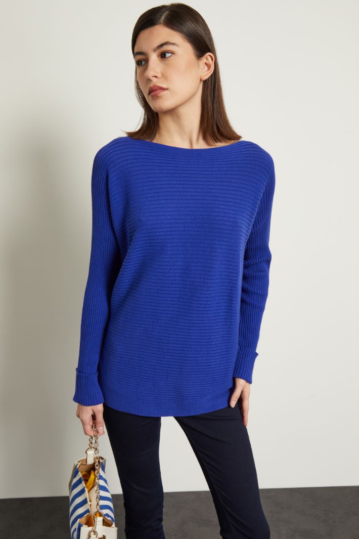 Maglia a coste orizzontali Fashion Market Maglia a coste orizzontali Fashion Market