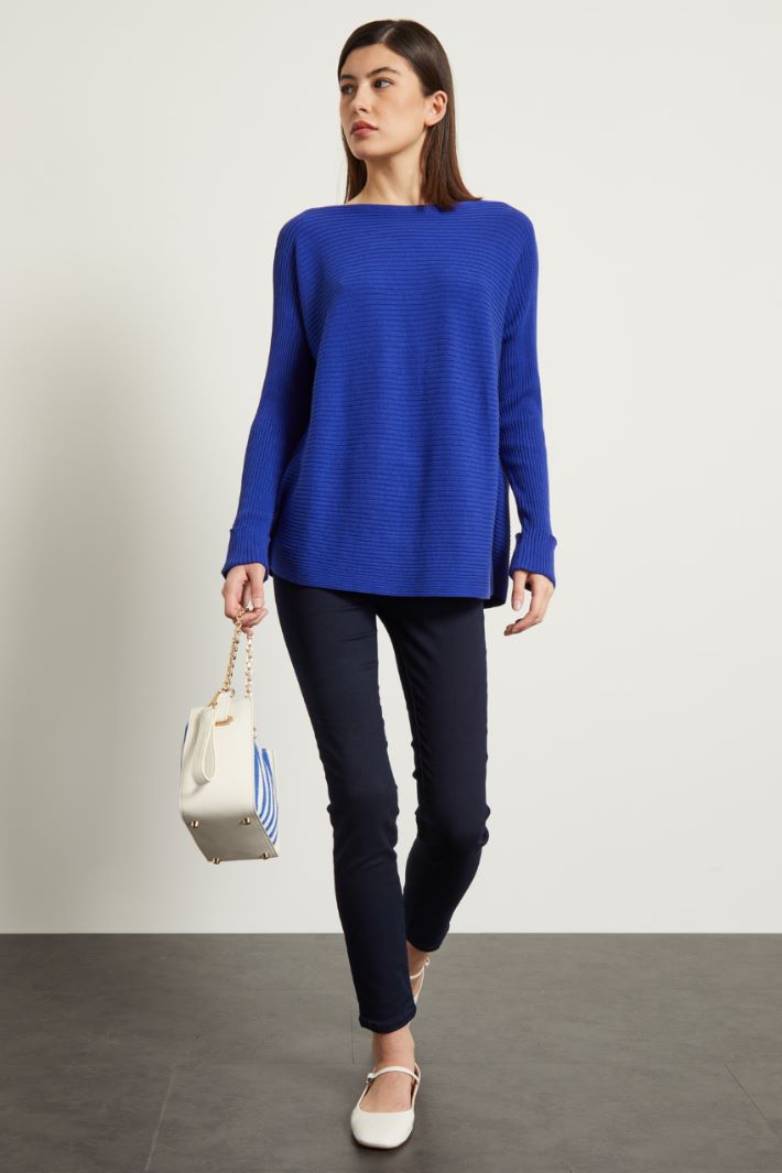 Maglia a coste orizzontali Fashion Market Maglia a coste orizzontali Fashion Market