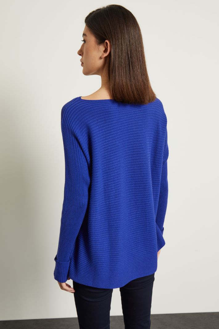 Maglia a coste orizzontali Fashion Market Maglia a coste orizzontali Fashion Market