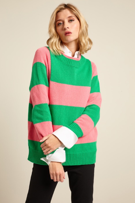 Maglia con motivo a intarsio Fashion Market