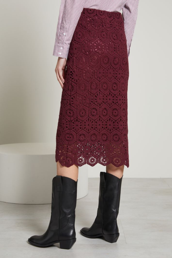 Gonna in jersey traforata Fashion Market