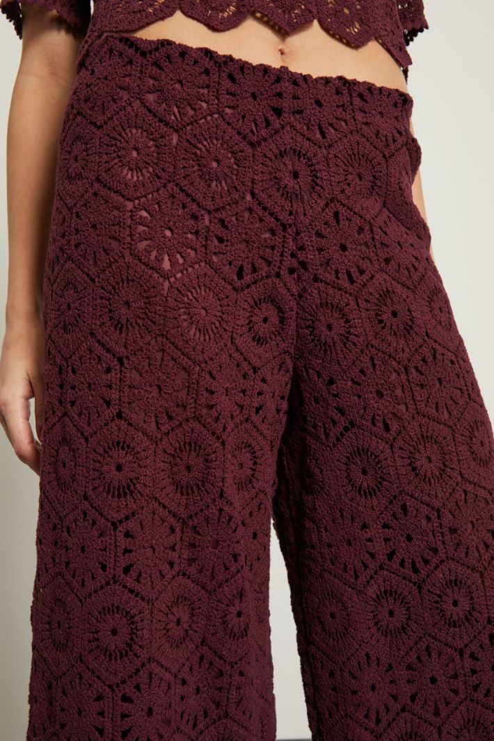 Pantaloni ampi in maglia Fashion Market