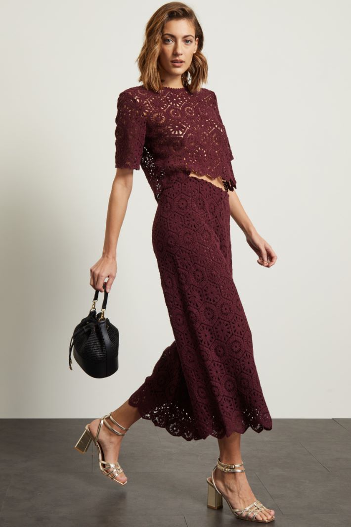 Pantaloni ampi in maglia Fashion Market