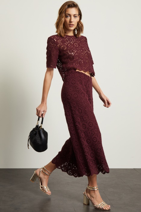 Pantaloni ampi in maglia Fashion Market