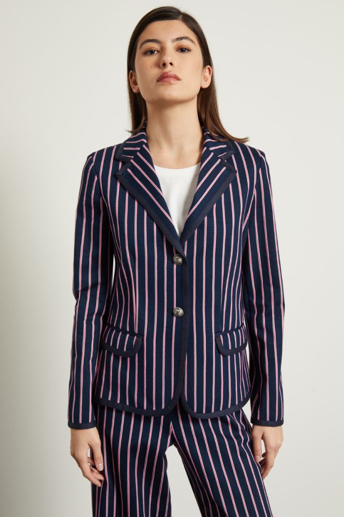 Blazer in jersey jacquard Fashion Market Blazer in jersey jacquard Fashion Market
