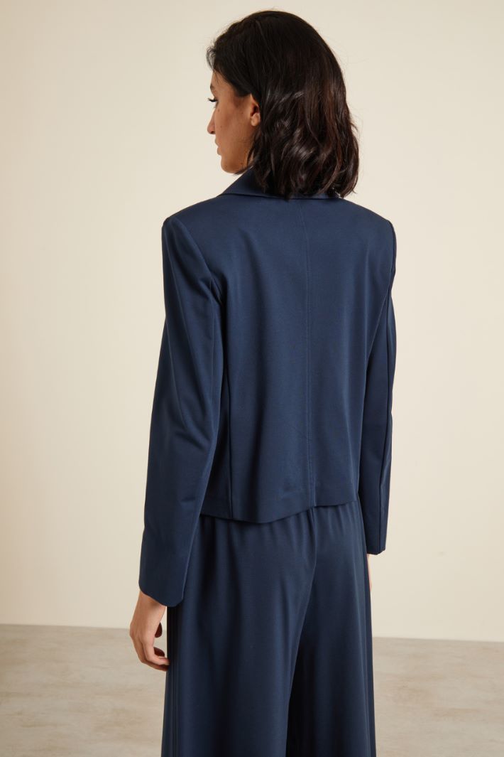 Blazer cropped in jersey Fashion Market