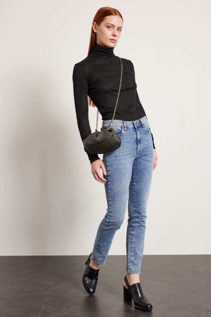 Dolcevita a coste lamé Fashion Market