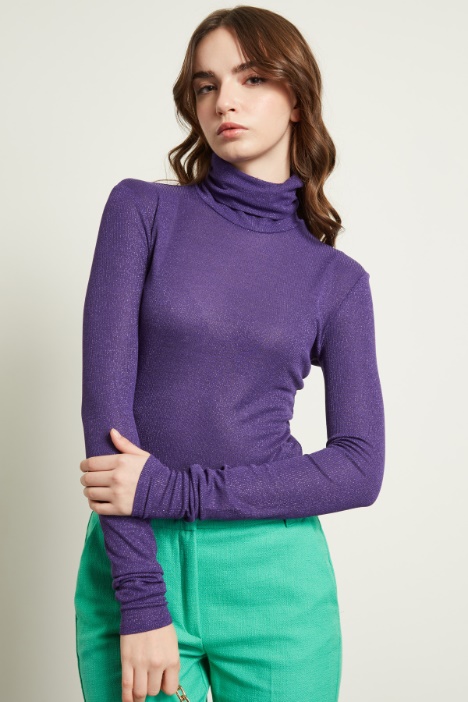 Dolcevita a coste lamé Fashion Market