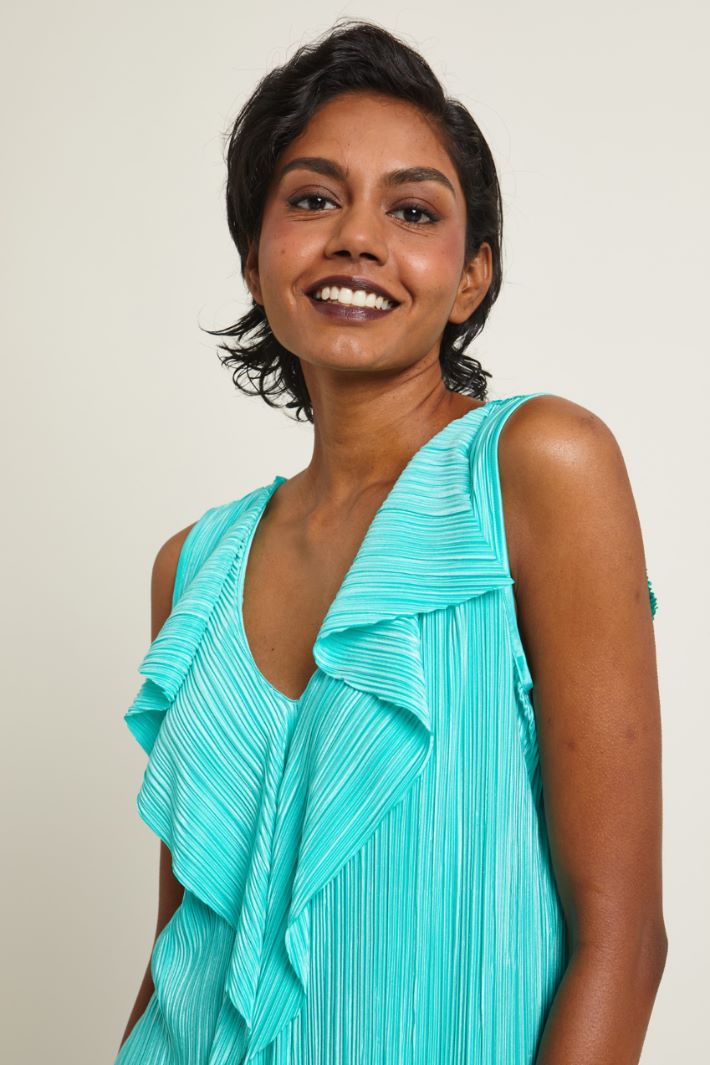 Top in plissé con volant Fashion Market Top in plissé con volant Fashion Market