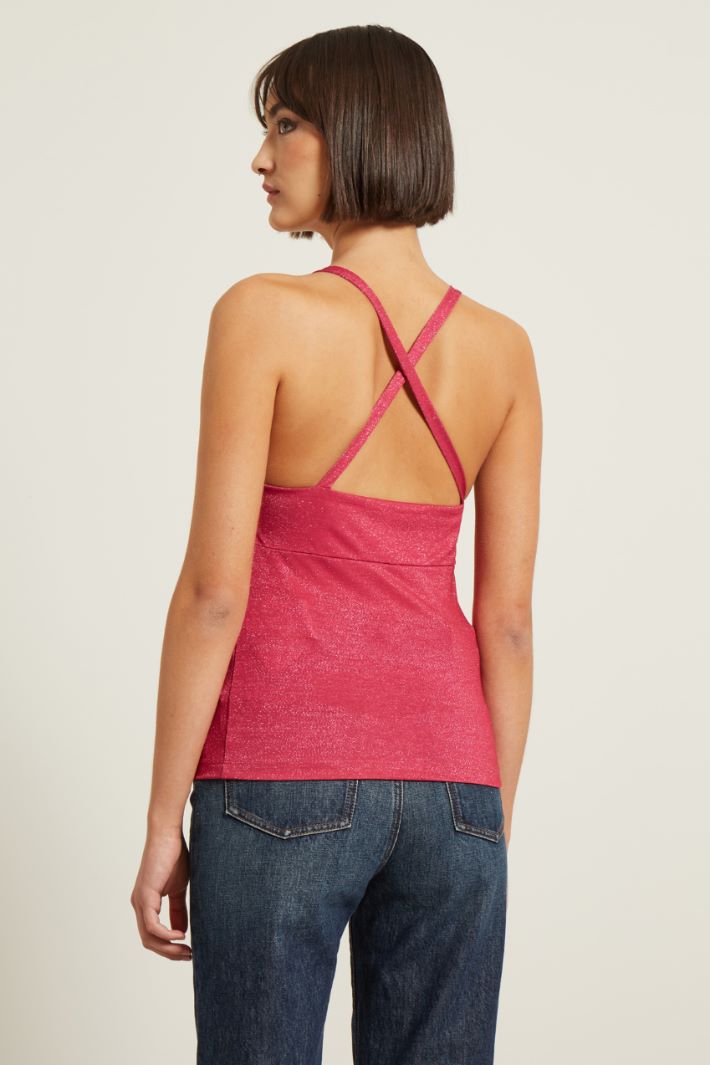 Top smanicato lamè Fashion Market Top smanicato lamè Fashion Market