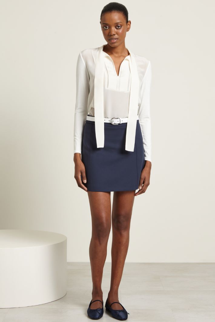 Blusa in jersey e seta Fashion Market Blusa in jersey e seta Fashion Market