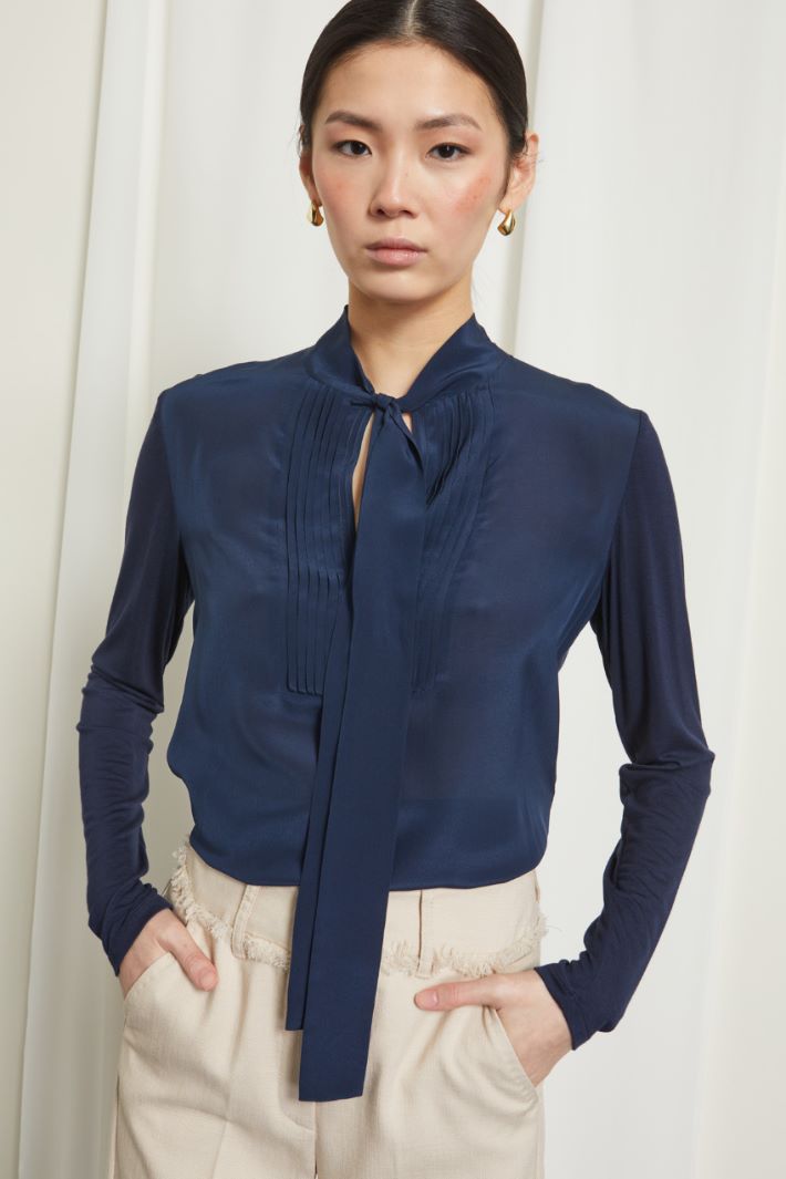 Blusa in jersey e seta Fashion Market Blusa in jersey e seta Fashion Market