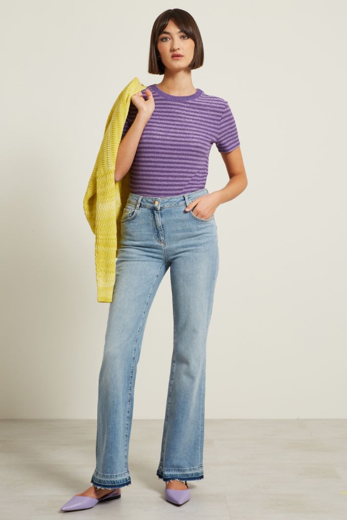 T-shirt a coste lamè Fashion Market T-shirt a coste lamè Fashion Market