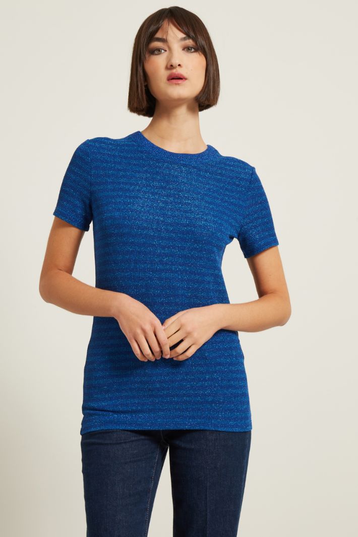 T-shirt a coste lamè Fashion Market T-shirt a coste lamè Fashion Market