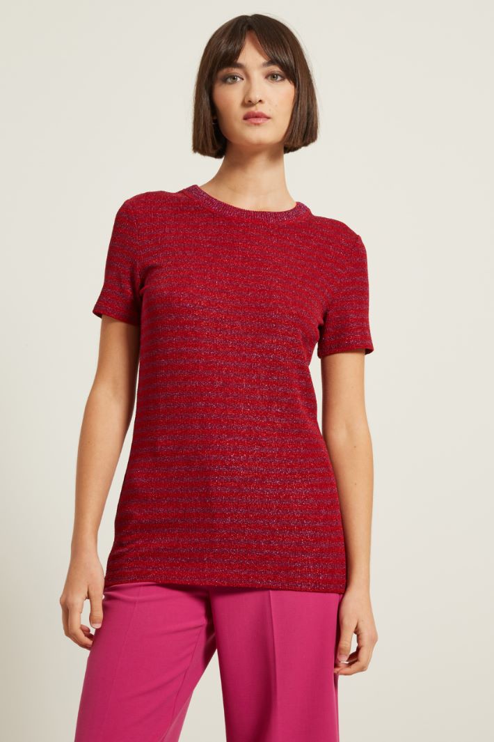 T-shirt a coste lamè Fashion Market T-shirt a coste lamè Fashion Market