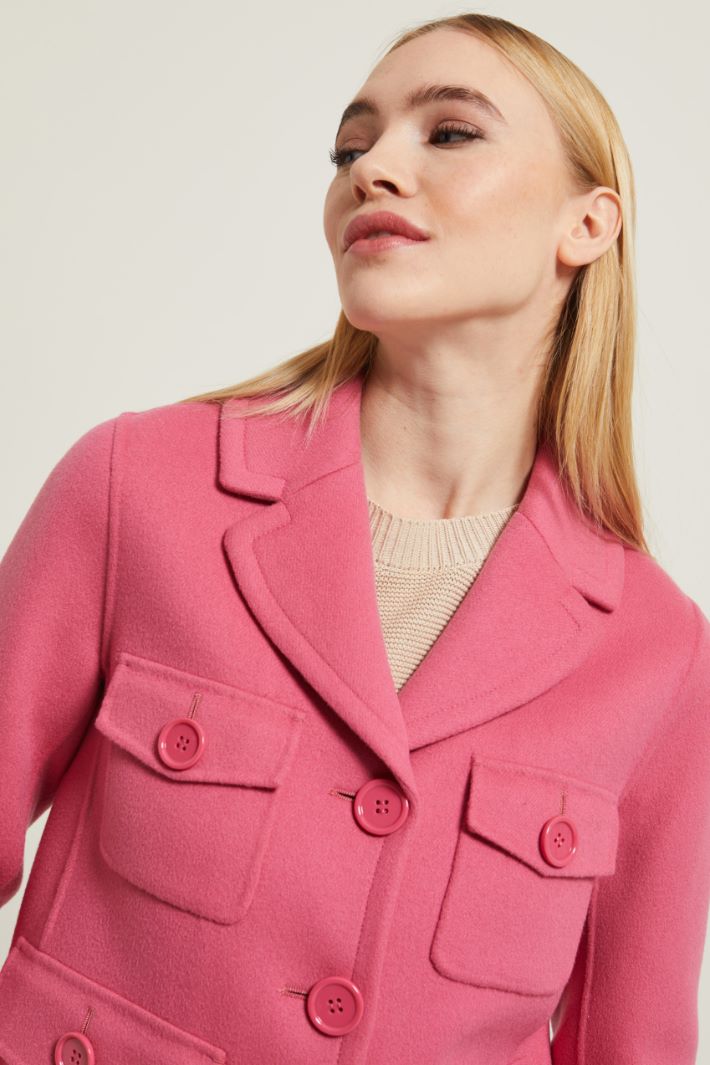 Caban con tasche applicate Fashion Market Caban con tasche applicate Fashion Market