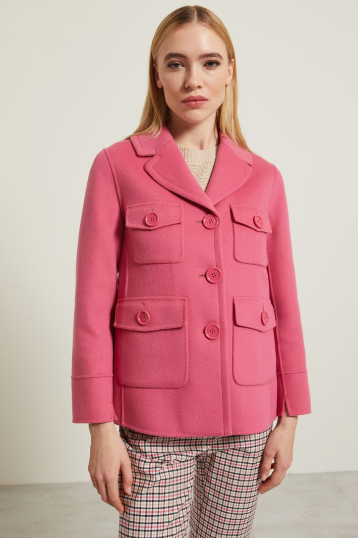 Caban con tasche applicate Fashion Market Caban con tasche applicate Fashion Market