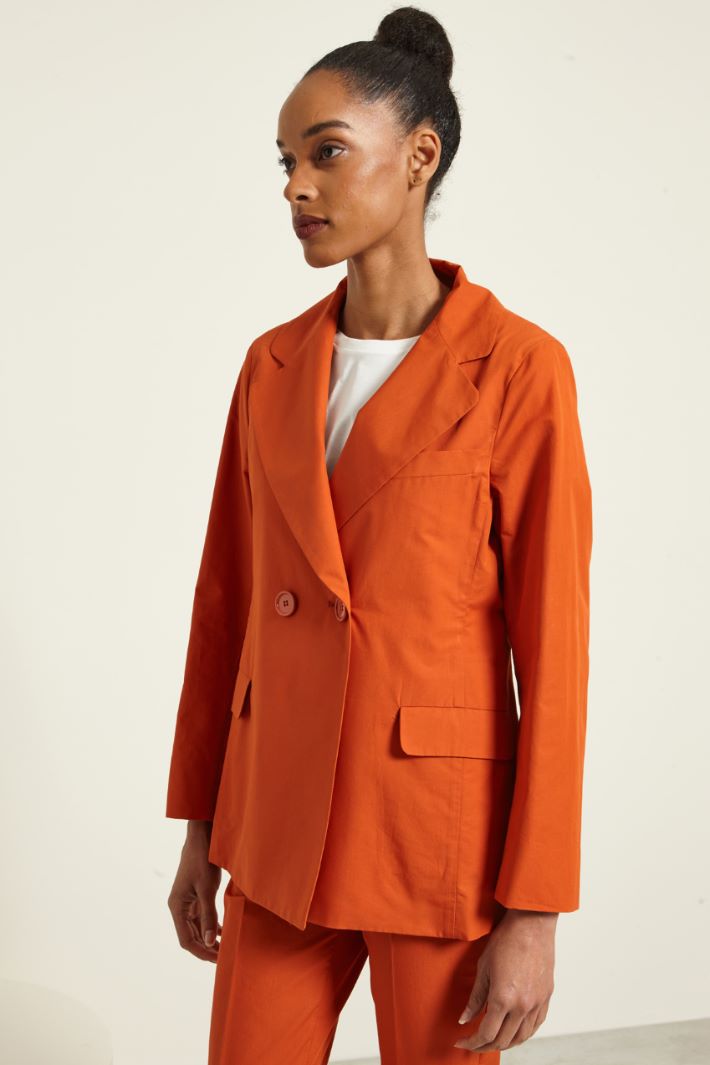 Doppiopetto in cotone e seta Fashion Market