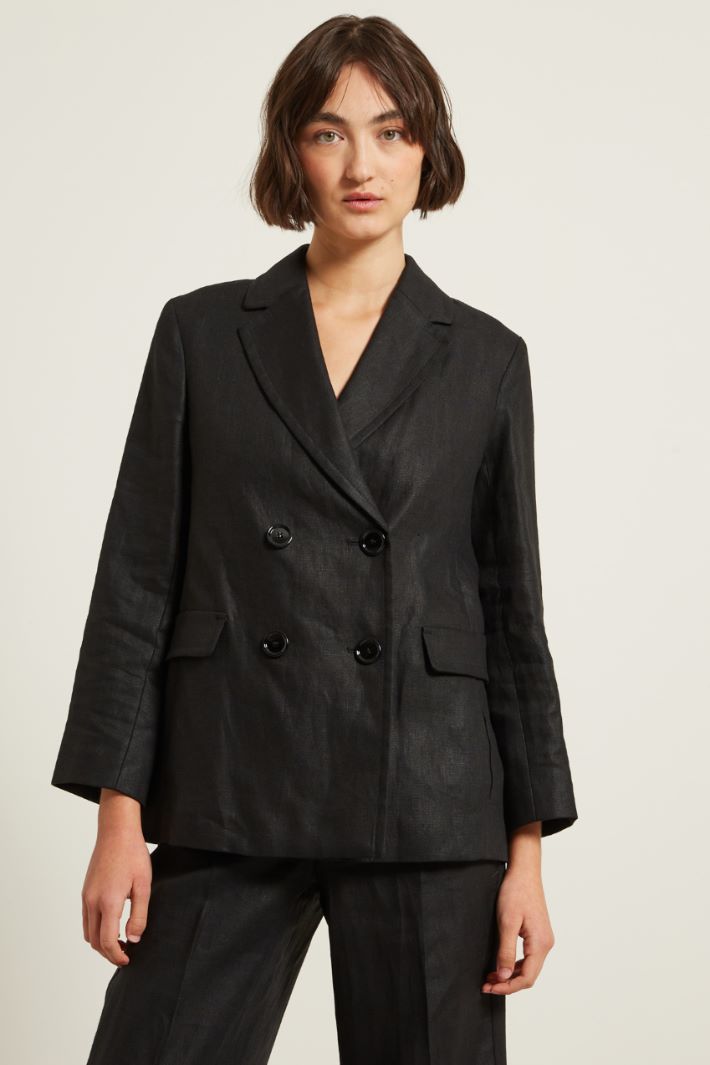 Doppiopetto in puro lino Fashion Market