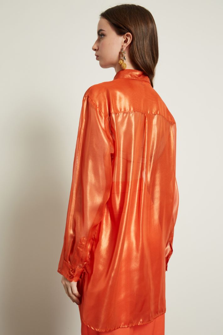 Camicia in georgette laminata Fashion Market