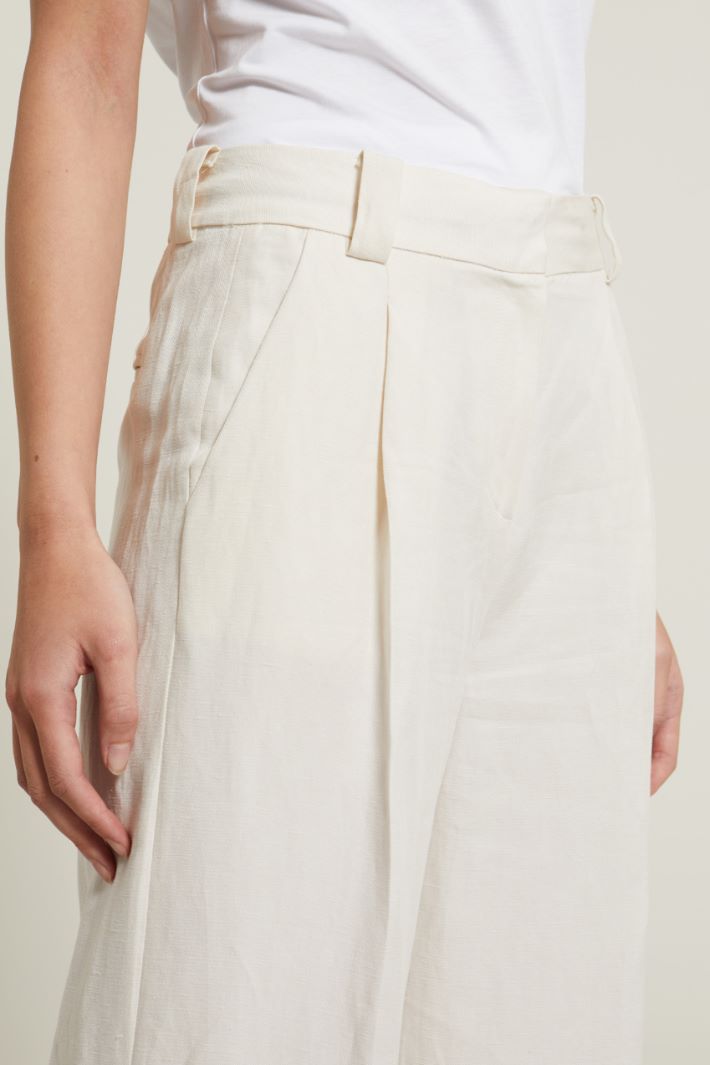 Pantaloni a palazzo in lino Fashion Market Pantaloni a palazzo in lino Fashion Market