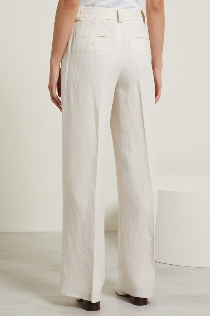 Pantaloni a palazzo in lino Fashion Market Pantaloni a palazzo in lino Fashion Market