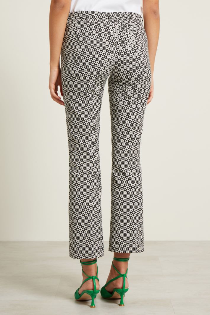 Pantaloni jacquard a trombetta Fashion Market