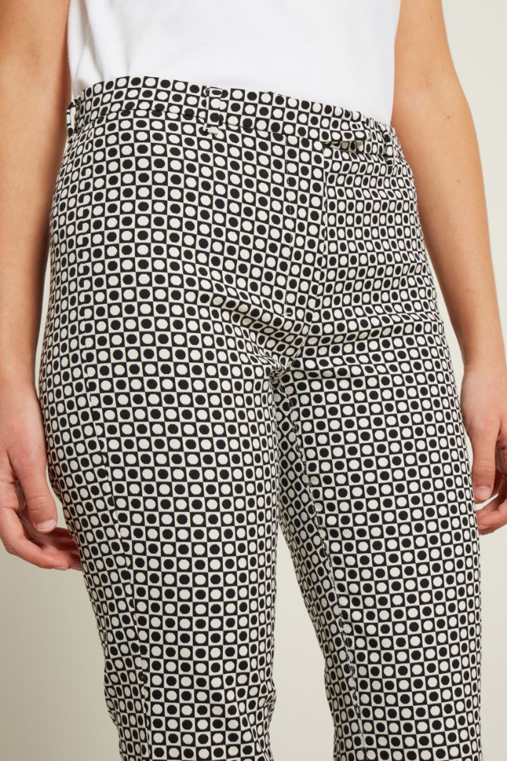 Pantaloni jacquard a trombetta Fashion Market