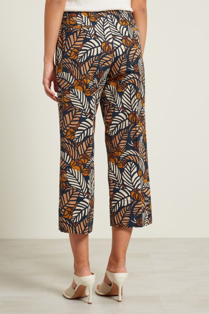 Pantaloni in tela stampata Fashion Market