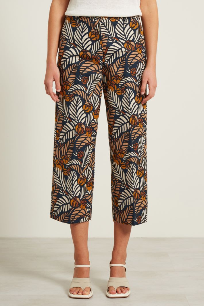 Pantaloni in tela stampata Fashion Market