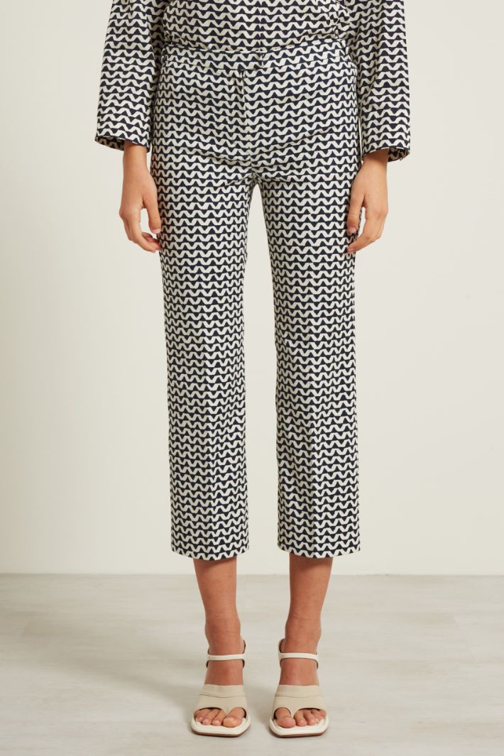 Pantaloni in stuoia stampata Fashion Market