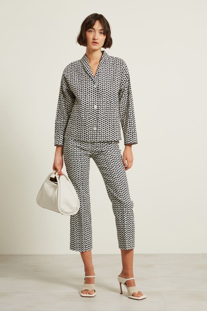 Pantaloni in stuoia stampata Fashion Market