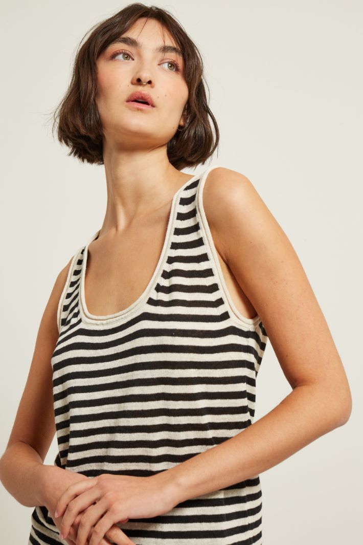 Top in maglia di lino Fashion Market