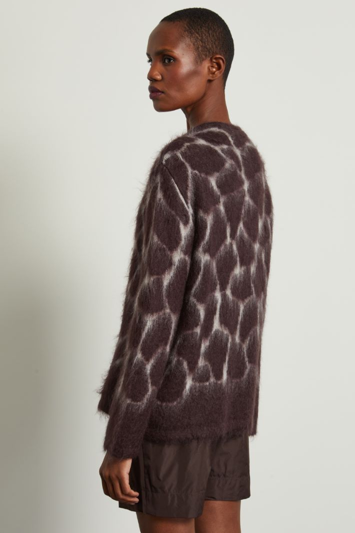 Maglia jacquard in mohair Fashion Market