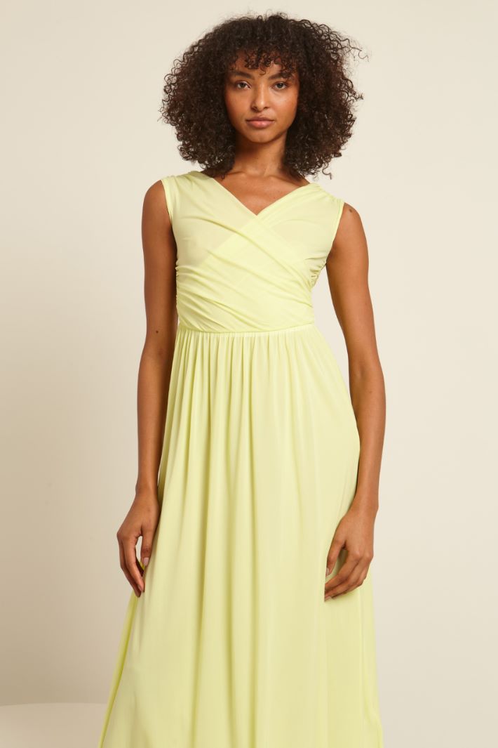 Abito lungo drappeggiato Fashion Market