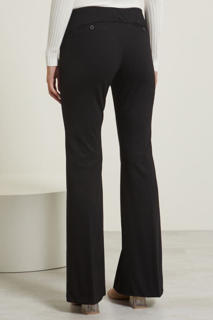 Pantaloni flare con spacchi Fashion Market