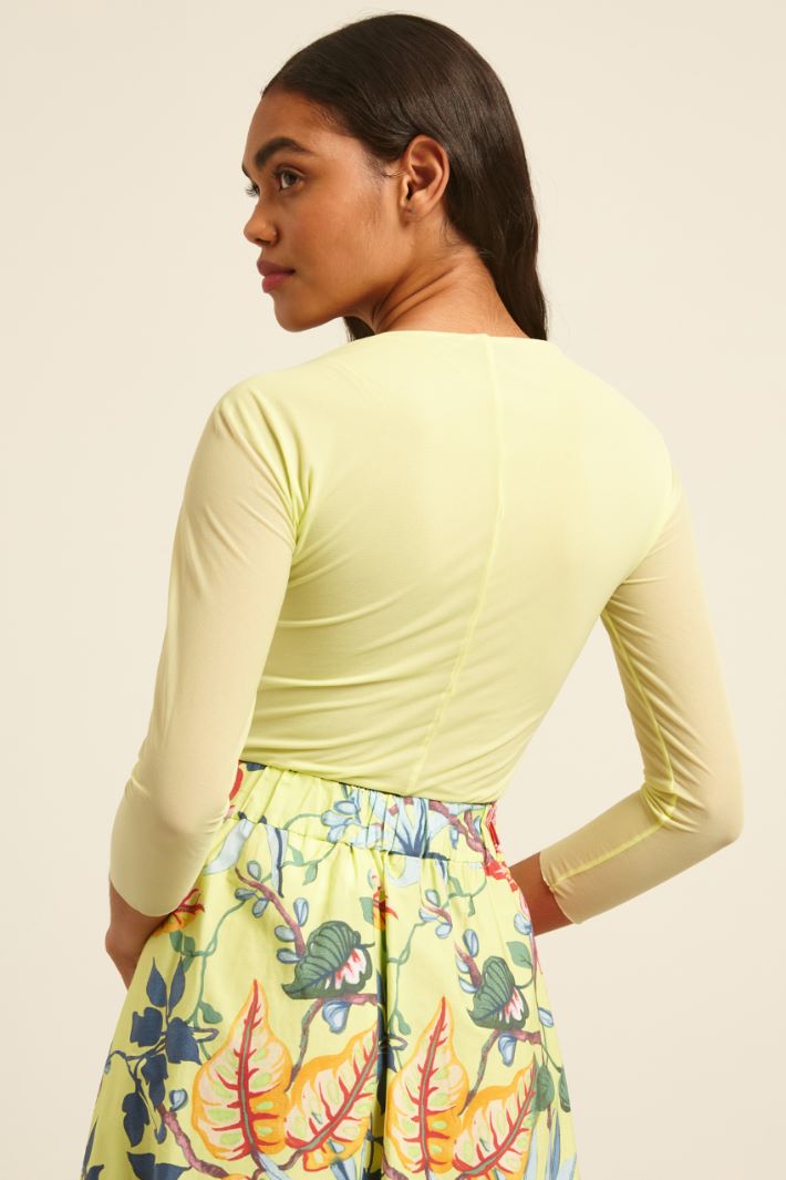 Crop top con scollo incrociato Fashion Market