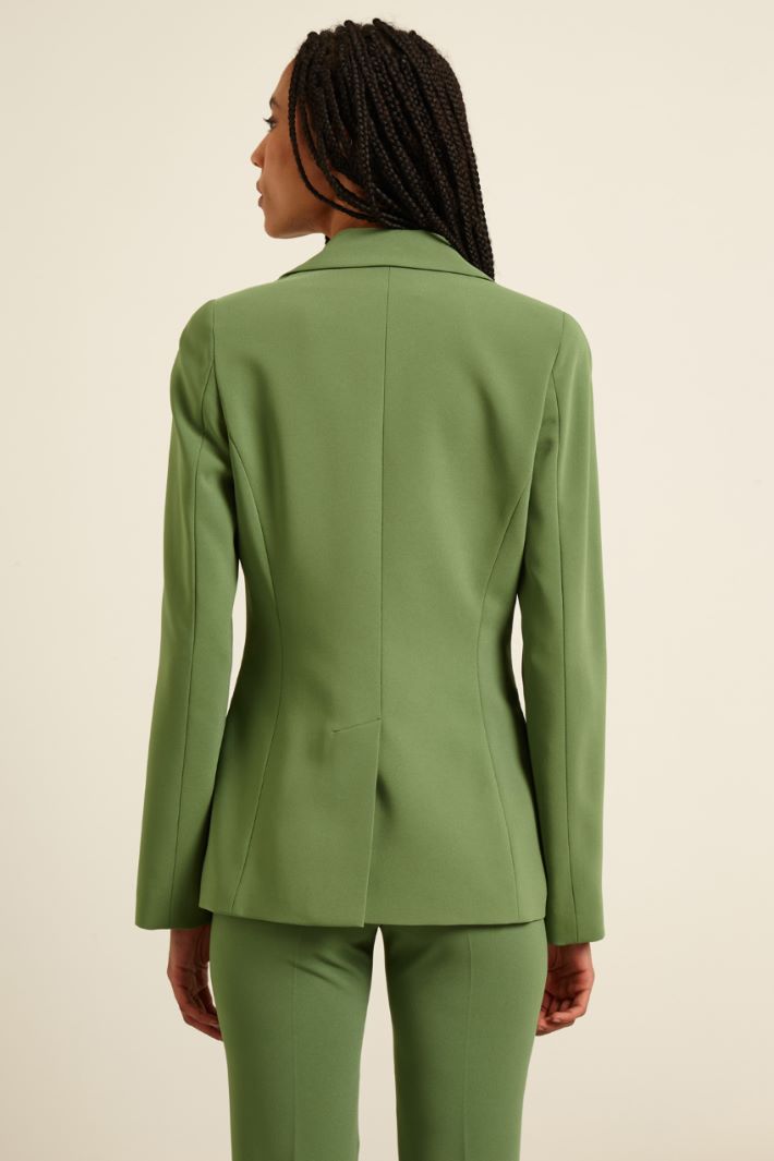 Blazer semiaderente in cady Fashion Market - 4