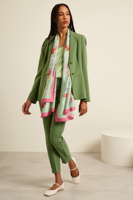 Blazer semiaderente in cady - Fashion Market