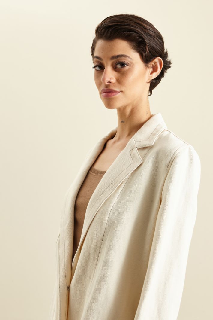 Giacca in cotone e lino Fashion Market - 3