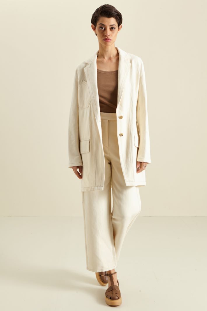 Giacca in cotone e lino Fashion Market