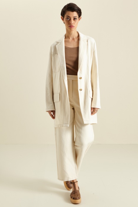 Giacca in cotone e lino Fashion Market