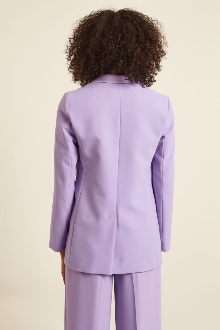 Blazer in enver satin - LAVANDA - Fashion Market - 4
