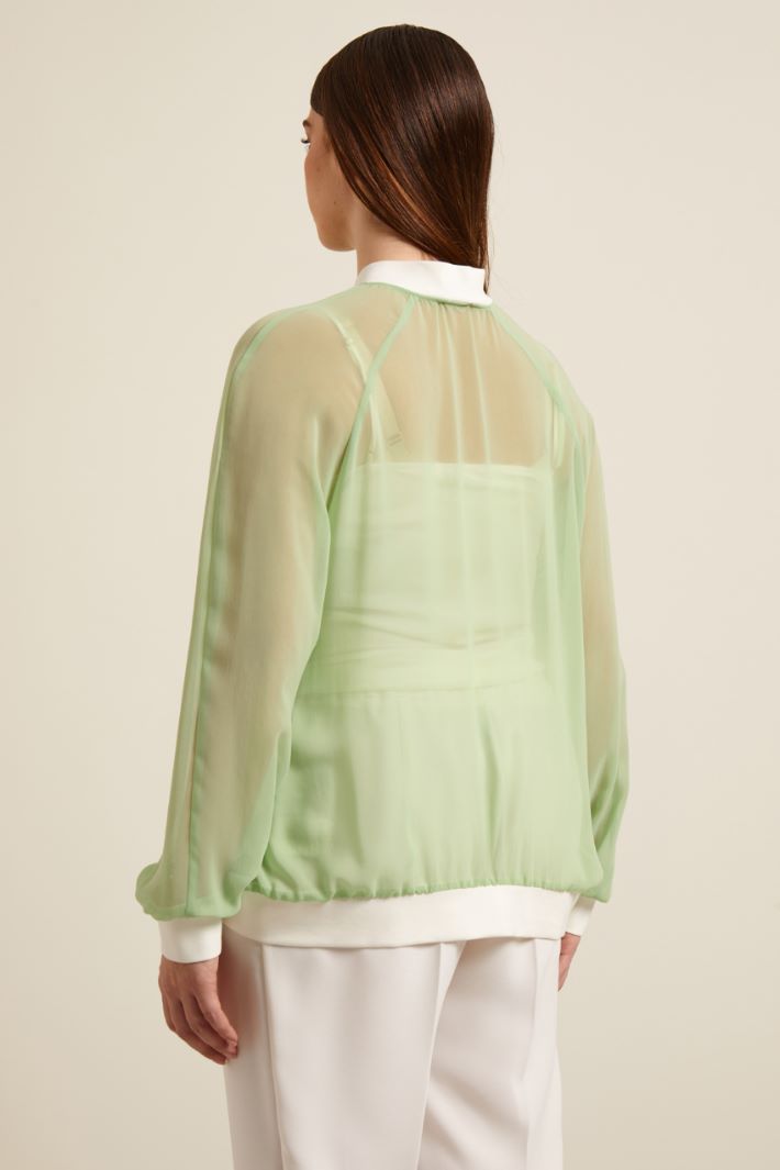 Giacca leggera in georgette Fashion Market - 4