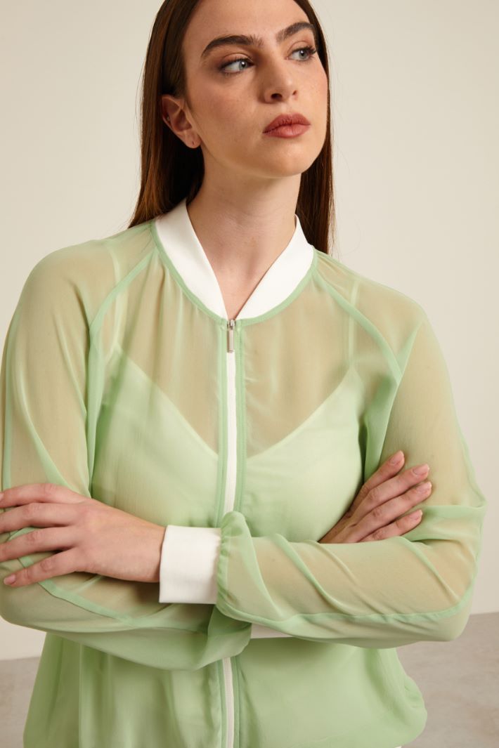 Giacca leggera in georgette Fashion Market - 3