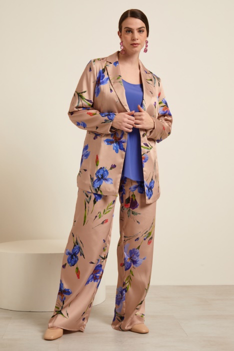 Blazer in twill stampato Fashion Market