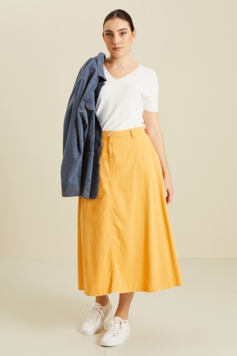 Gonna in cotone svasata Fashion Market