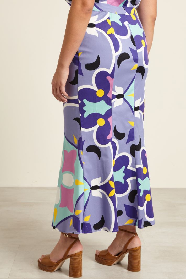 Gonna a sirena stampata Fashion Market - 4